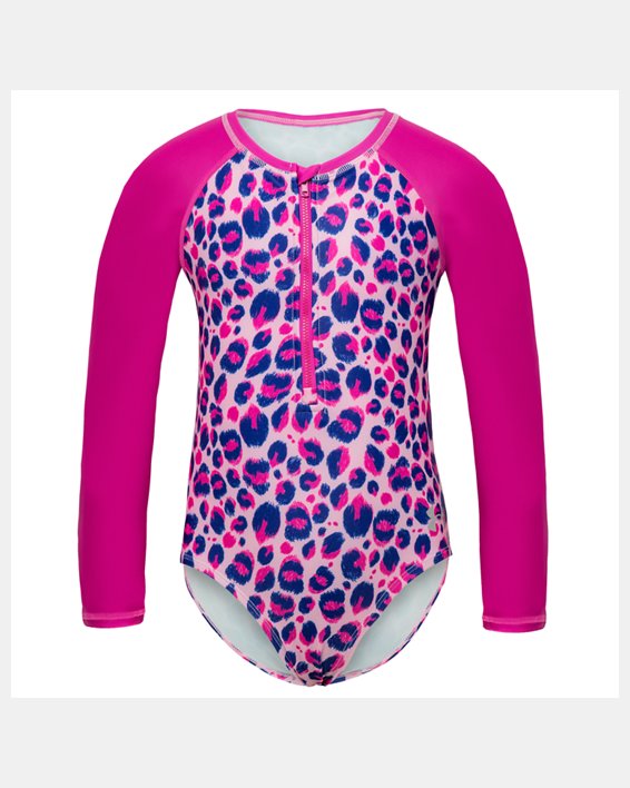 Girls' Toddler UA Fierce Paddlesuit, Pink, pdpMainDesktop image number 1